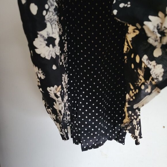 JM by Shelli Segal Vintage Maternity Floral Print Jewel Button Long Sleeve Dress - Picture 9 of 15